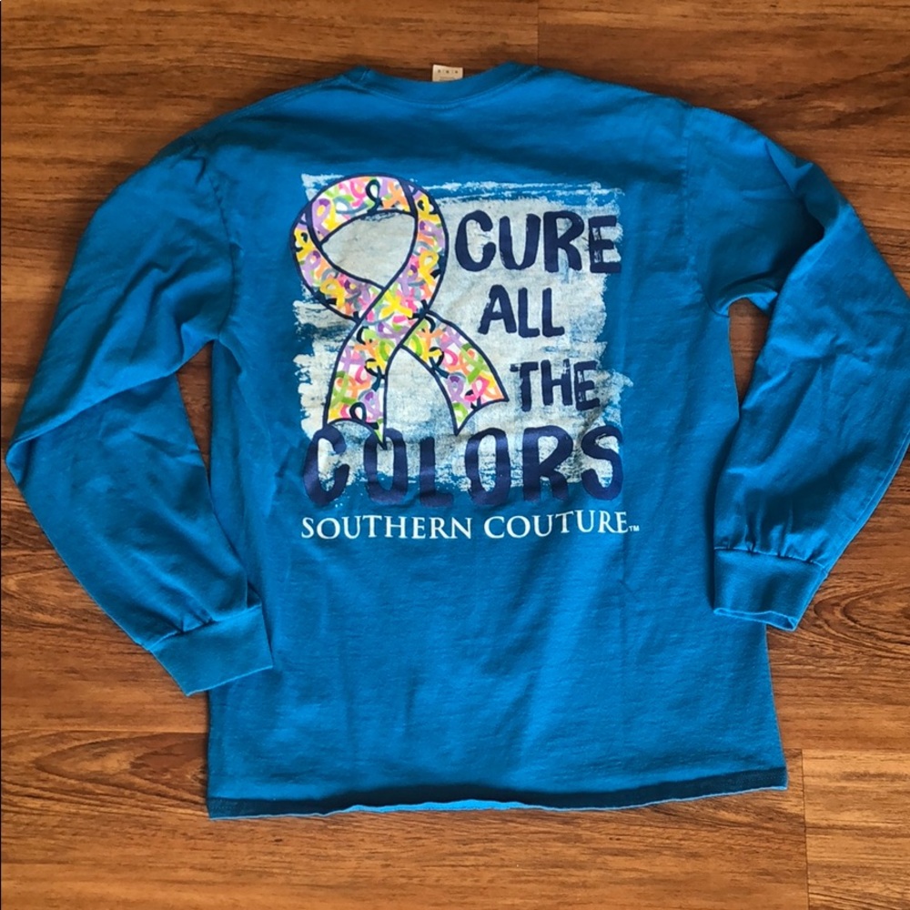 Bright blue Southern Couture